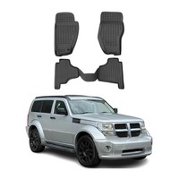 Omac Gummimatten FußMatten FüR Dodge Nitro 2007-2012 TPE Automatten Schwarz 4X