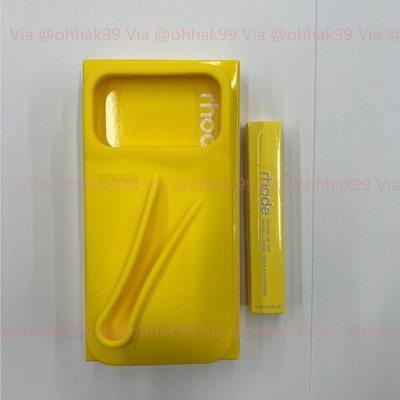 Rhode ''Summer Lip Gloss'' & 3D Silicon Case For iPhone 17 Pro Max 16 15 14 13 12