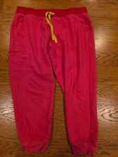Figs Technical Collection Zamora High Rise Jogger Scrub Hot Pink Tie Pants XXLP