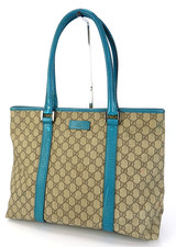 Auth GUCCI Brown GG PVC Canvas Supreme and Bl...