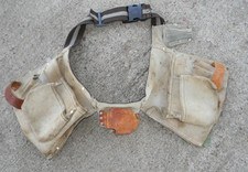Sears Craftsman Vintage Leather Cowhide Adjustable Tool Belt/Apron 937723