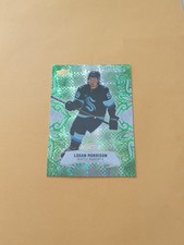 Logan Morrison 24-25 Upper Deck Ice Rookie Emerald Green Card Seattle Kraken. rookie card picture