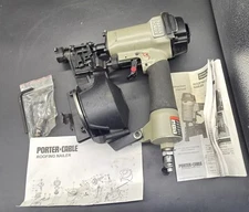 Porter Cable RN175A Coil Roofing Nailer Pneumatic Nailer Original box manuals