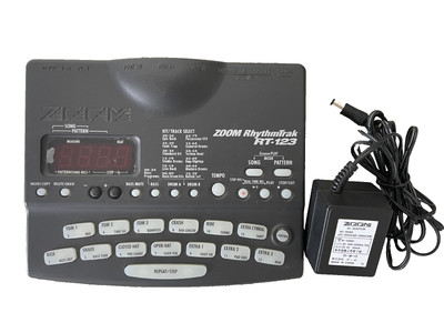 Zoom RT-123 RhythmTrak Electronic Drum Machine Tested & Working with AC Adapter
