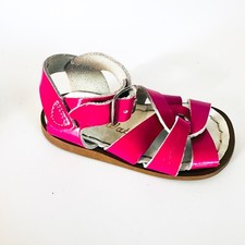 Salt Water Sandals Hoyway Dark Pink Patent Leather Toddler Size 4