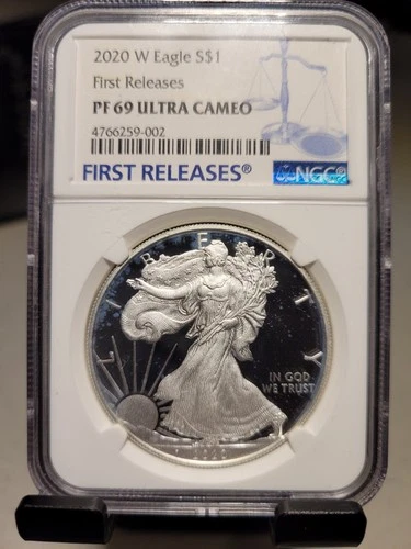2020-W American Silver Eagle NGC PF69 Ultra Cameo First Releases