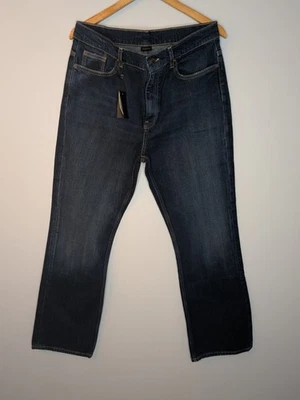 Pantalon En Jeans Massimo Dutti Femme Bleu Foncé - Taille 44 bootcut - Neuf - Photo 1/4