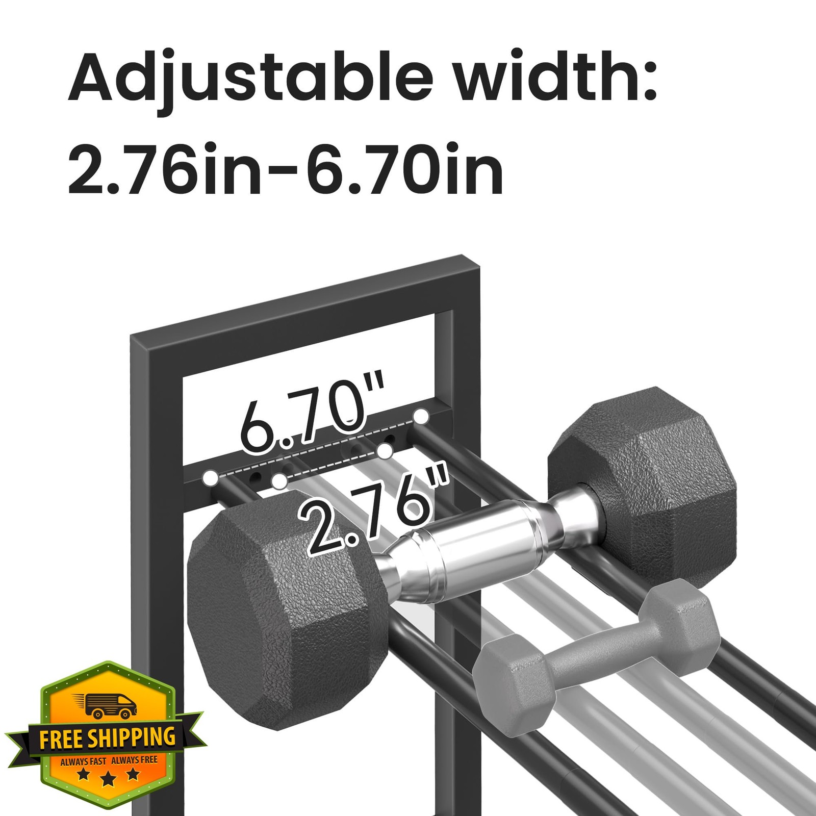 4 Tier | 3 Tier Dumbbell Rack Home Gym Weight Rack 1100 lb Capacity