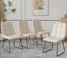 6 brand new comfortable  upholstered  dining chairs -boxed -  mistaken order