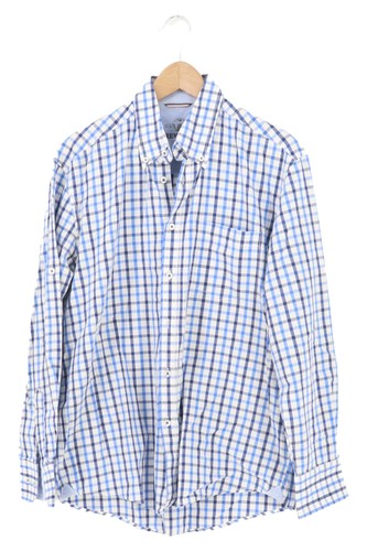Double TWO Camicia Uomo Maniche Corte A Quadri – 100% Cotone, Vestibilità Classica, Tasca Sul Petto, Taglie M-5XL, Colori Blu, Rosso, Arancione, Giallo