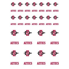 San Diego State Aztecs Small Sticker Sheet - 2 Sheets