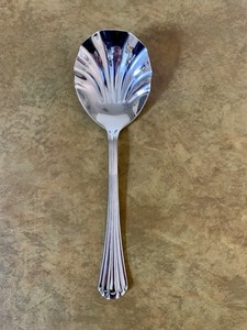 Reed And Barton Estoril Stainless Flatware - Solid Shell Casserole Spoon