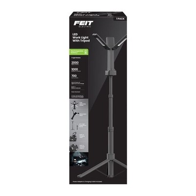 Feit Electric 3010270 48 in. 5W 4-Panel Each LED Work Light, Black
