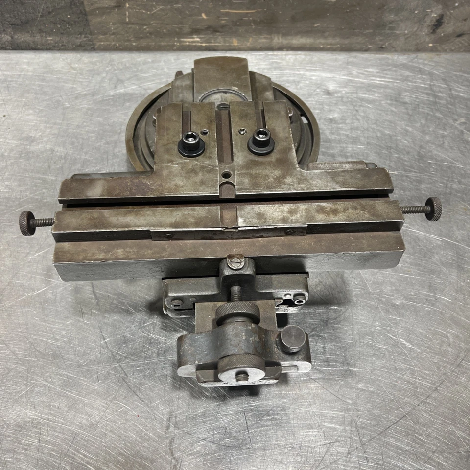 Herramienta de Maquinista Brown & Sharpe Mesa Giratoria Cruz Slide Modelo Nº 1648 Usada Foto 4 de 4