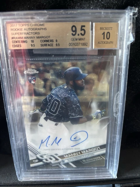 2017 Manuel Manny Margot 2017 Superfractor Auto 9.5 BGS