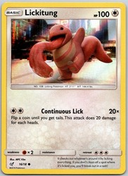 Lickitung 16/18 Detective Pikachu Holo Common