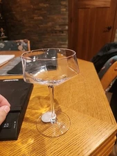 Over And Back Facet Coupe Glass