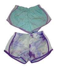 Lot of 2 Nike Dri-Fit Girls Size Small Tempo Athletic Running Shorts
