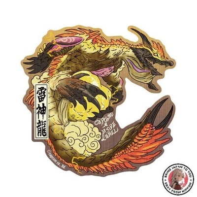 Capcom CAPCOM x B-SIDE LABEL Sticker Monster Hunter Naruhatatahime Ukiyo-e PET