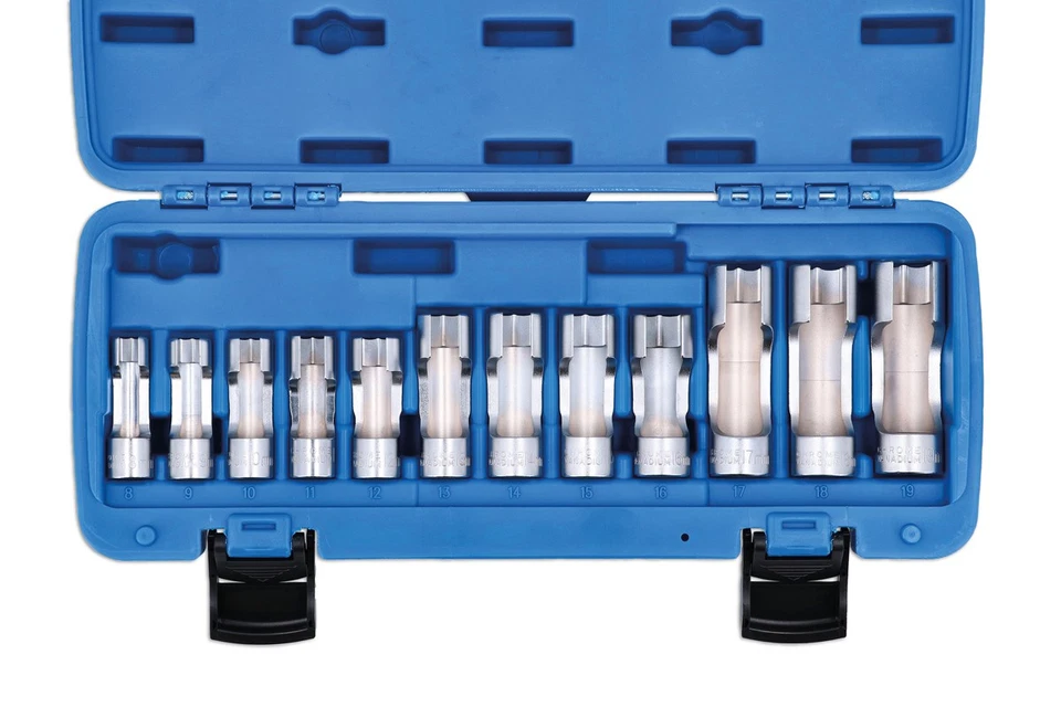 Laser Tools Difficult Access Slotted Metric Socket Set 3/8"D 12pc 8384 - Image 1 of 1