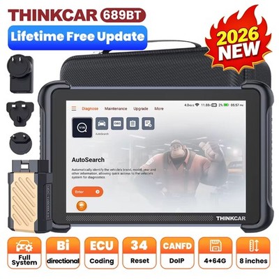 ThinkScan 689BT OBD2 Scanner Auto Diagnostic Scan Tool Bidirectional CANFD DoIP