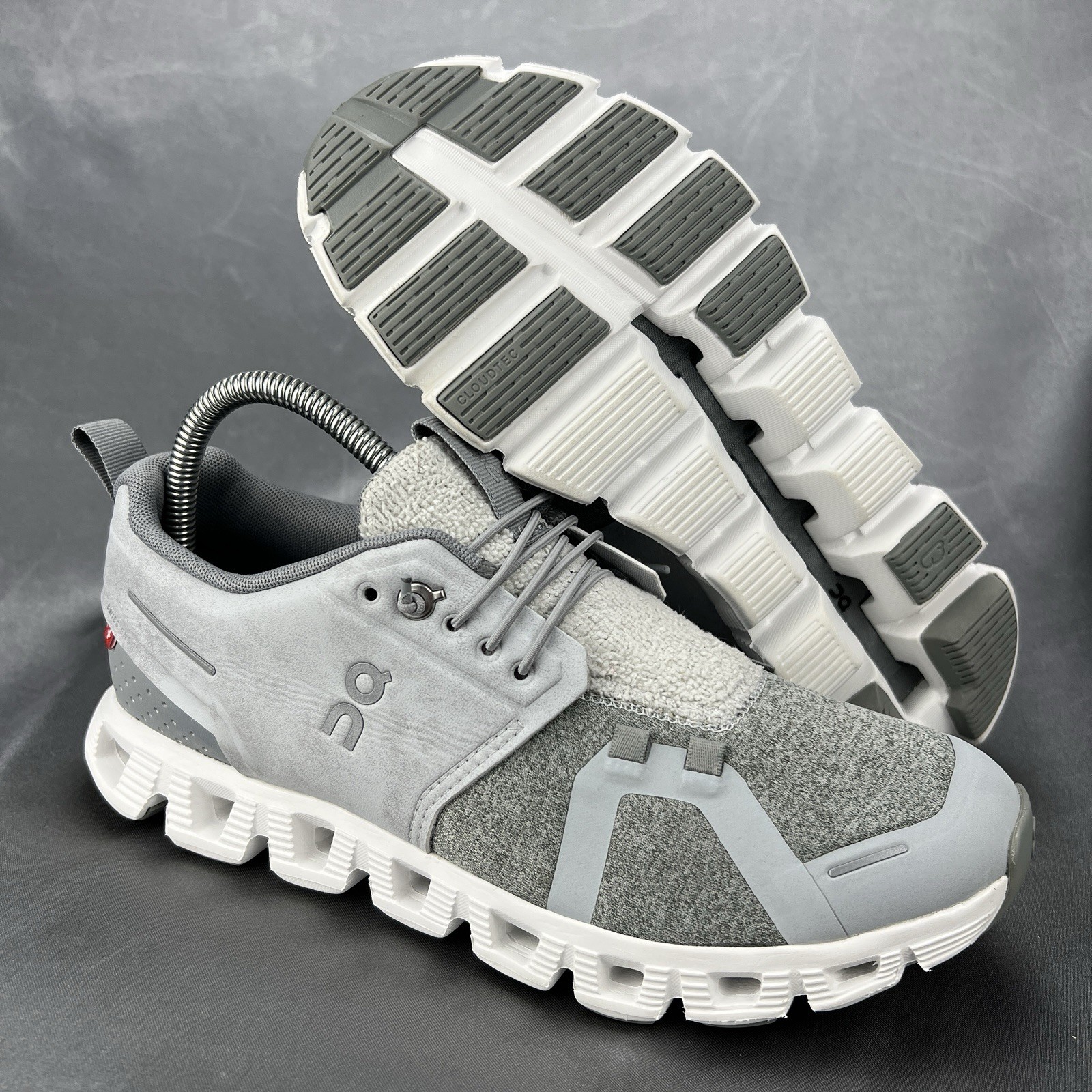 On Cloud 5 Running Shoes 99.98829 Terry Glacier Gray Sneakers Men's 7 / W 9 EU40