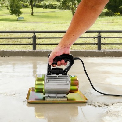 Portable Hand-held Flat Plate Vibrator, Electric Troweling Concrete Vibrator