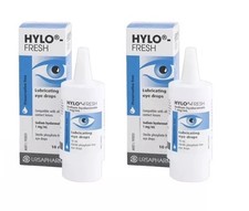 2x HYLO FRESH Lubricating Eye Drops 10mL Preservative Free
