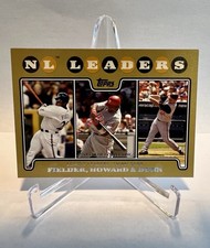 2008 Topps League Leaders Fielder Howard Dunn Gold #298 /2008