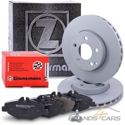 ZIMMERMANN BREMSSCHEIBEN + BELÄGE VORNE FÜR MERCEDES E-KLASSE W211 S211 02-09