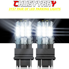 1800lm White 3157 Led Reverse Backup Light Bulbs For 2003-2020 Chevy Express