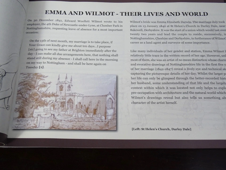 Emma's Sketchbook: Scenes of Nottinghamshire Life 1840 England, Signed Paperback - Image 4 of 4