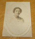 Antique Pretty Young Woman Black & White Photo 4