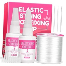 Bracelet String Glue to Keep Elastic String Stay Perfectly Tied for Clay