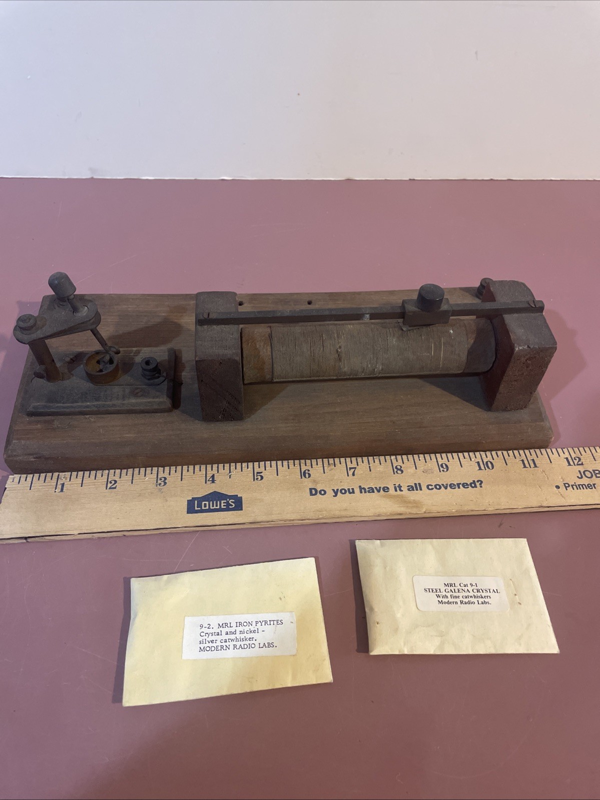 Antique Crystal Radio Set with MRL Crystals | eBay