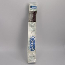 VTG Oral-B 60 Toothbrush 1980 USA Soft End-Round Bristles 4-ROW 8in Red