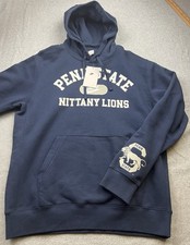 Nike Penn State Nittany Lions Men  s Hoodie Sz Medium Cotton Navy Blue/White NWT