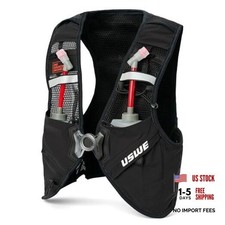 Pace - Running Vest Hydration Pack with 2 x 500ml UltraFlask, 8L, Black, Large