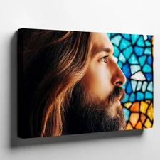 Create An Artistic Portrait Of A Man With Long, Flowing Hair Wall Art Home Decor