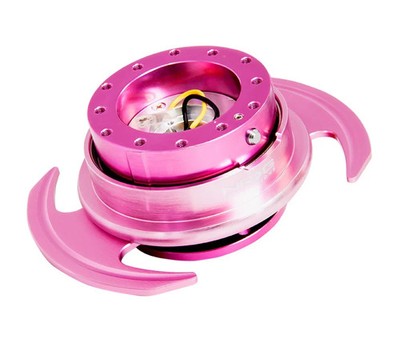 NRG Universal Steering Wheel Quick Release Kit Hub Gen 3.0 Pink Body New
