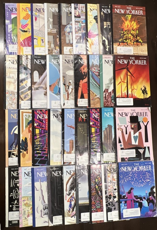 36 Issues Years 2020, 2021 The New Yorker Magazine