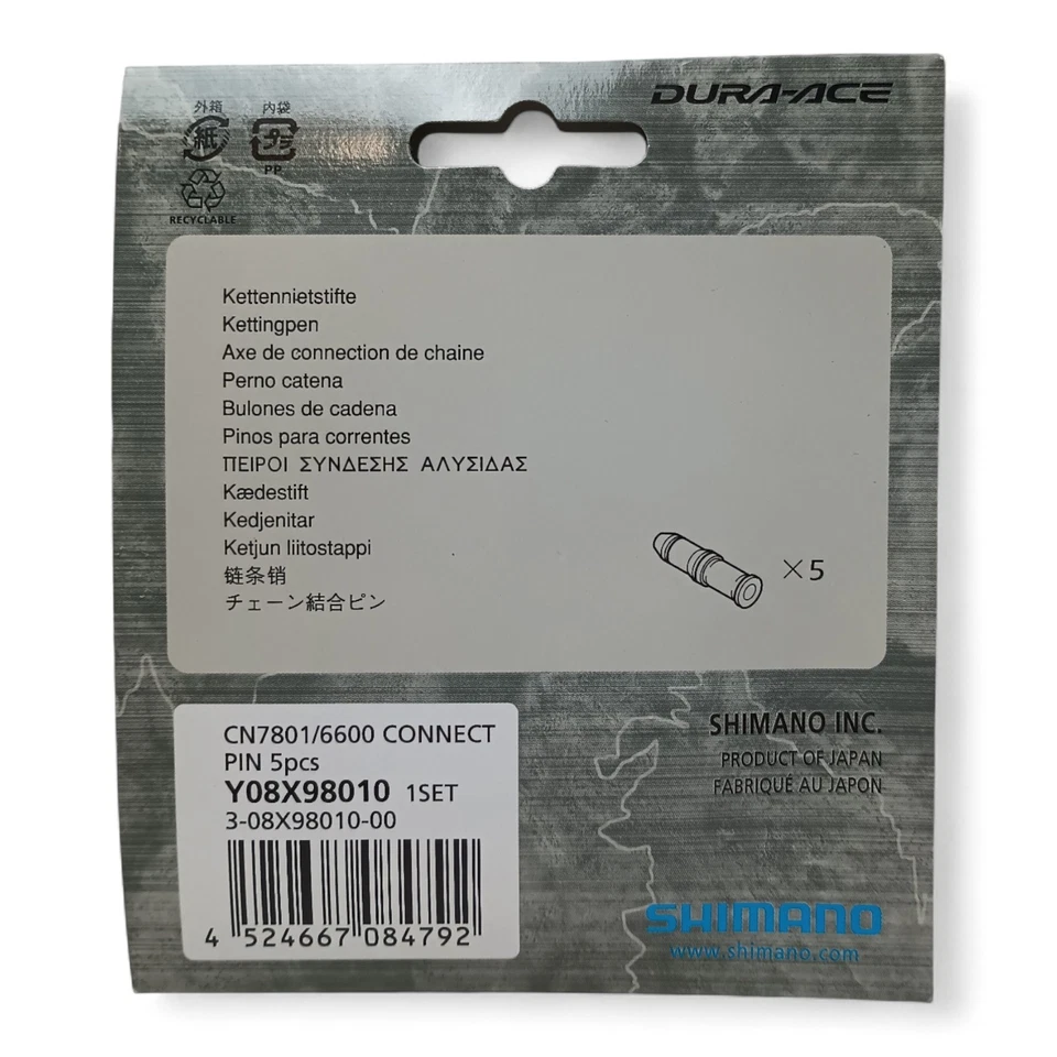 Dura ace cadena pin Shimano 10 velocidades juego de 5 piezas NOS bicicleta de carretera cadena retro Foto 3 de 3