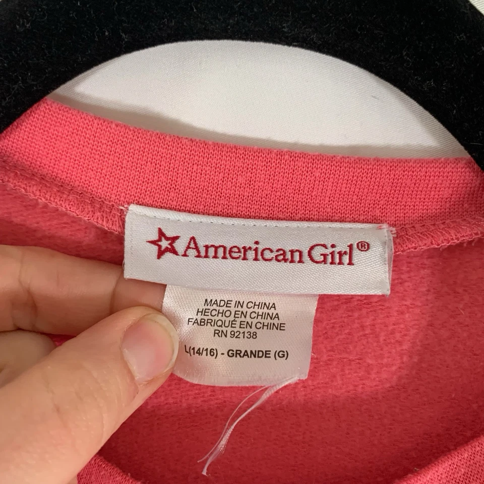 Свитер для девочек American Girl большой розовый попкорн фильмы принт пуловер с длинным рукавом - Изображение 3 из 4