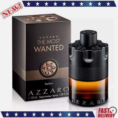 #ad Azzaro The Most Wanted 3.38 oz. 100 ml. PARFUM Spray for Men New amp; Sealed Box $25.99