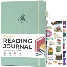Reading Journal Large – Guided Book Review Log with Reading Tracker – Gift Bo...