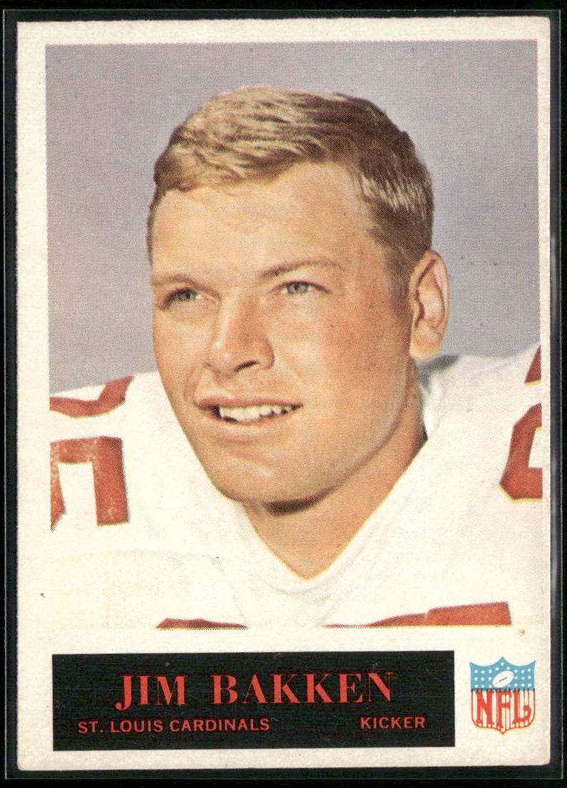 Jim Bakken 1965 Philadelphia #156 RC St. Louis Cardinals