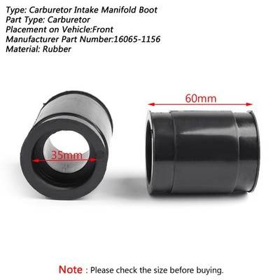 Carburetor Intake Manifold Boot Rubber for Kawasaki Ninja 250R EX250