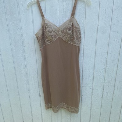 Vintage Gossard Artemis Lace Sheer Trim Nylon Full Slip 38 AVG
