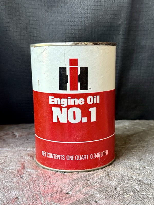Vintage International Harvester Engine Oil No. 1 Quart Can - IH - Chicago