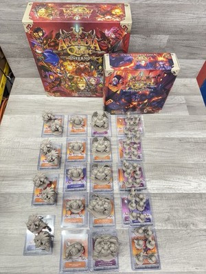 Arcadia Quest: Inferno & Whole Lotta Lava CMON NEW Lot Plus EXTRAS Demoness Ect.